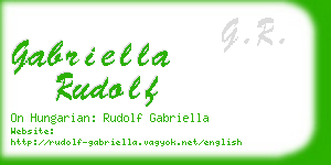 gabriella rudolf business card